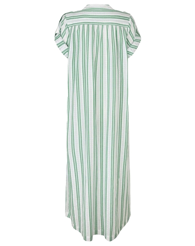 Stine Goya - Smocked Tunic Long Kjole - Smocked Stripes